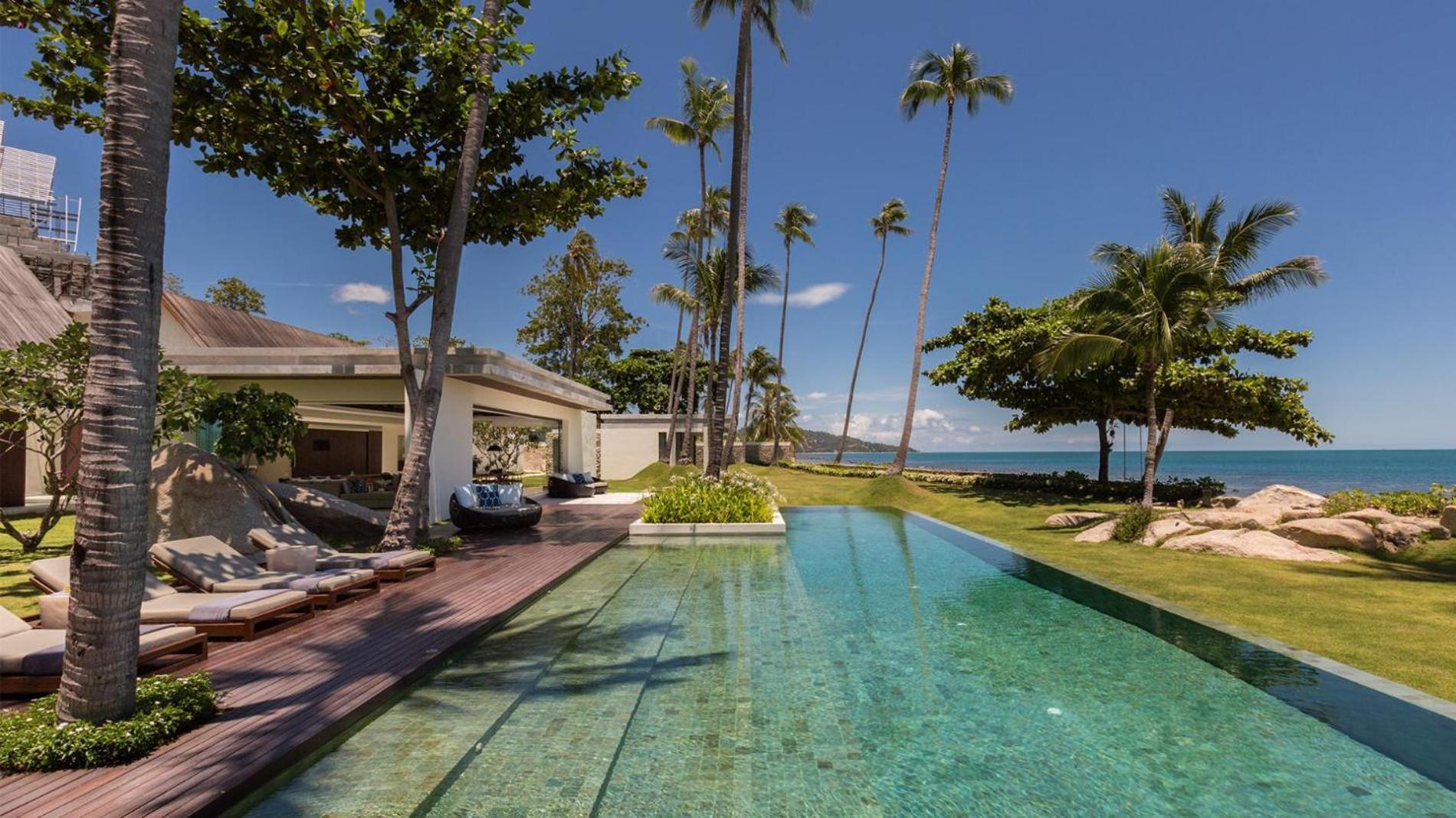 Fashionable Villa Malabar Beachfront 5 Bedrooms Plus 2 Kid'S Bedrooms Laem Sor Luaran gambar