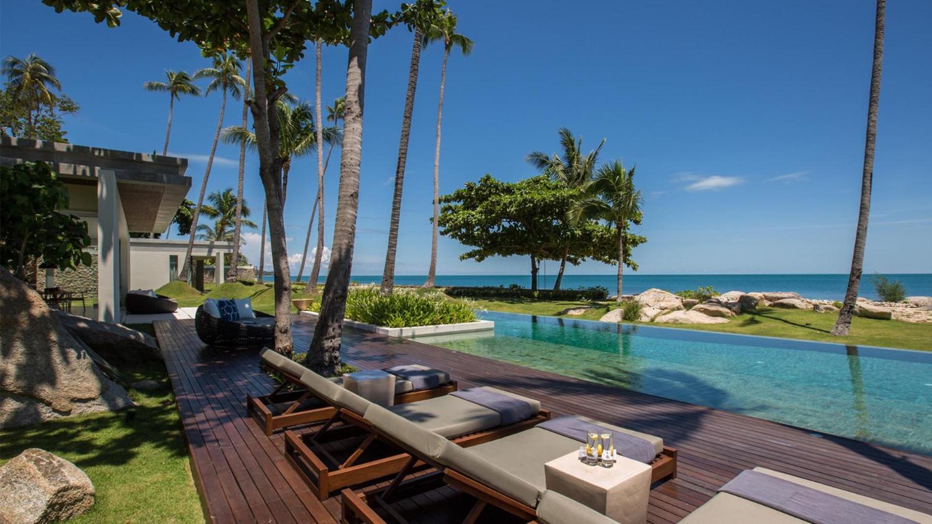 Fashionable Villa Malabar Beachfront 5 Bedrooms Plus 2 Kid'S Bedrooms Laem Sor Luaran gambar